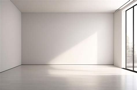 Premium Ai Image Blank White Wall