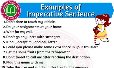 20 Examples Of Imperative Sentence