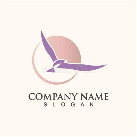 Seagull Logo Design Themes Templates Graphic Elements Wildlife Animal