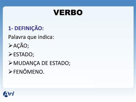 Verbo De Estado Exemplos