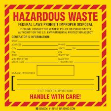 Etiquetas Hazardous Waste Federal Laws Prohibit Improper Disposal If