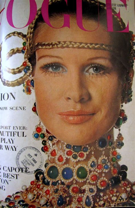 Love Fashion Love Vintage Cover Of Vogue 1968 Magazine Bejeweled