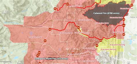 Calwood Lefthand Canyon And Cameron Peak Fire Updates And Evacuations