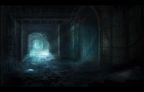 Dungeon Passage By Niltrace On Deviantart Fantasy Landscape Secret