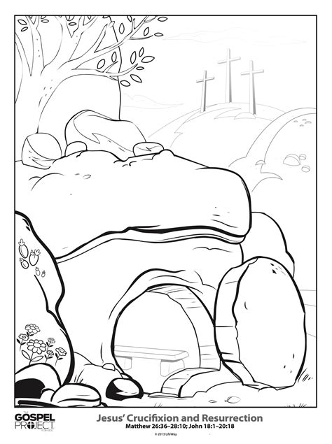 At Jesus Tomb Coloring Pages Coloring Pages