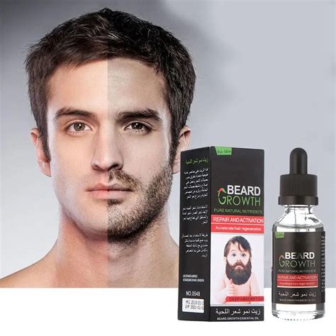 1 bottle professional men beard growth enhancer facial nutrition moustache grow beard shaping