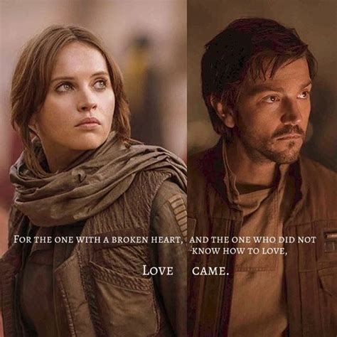 Rogue One My Two Favourite Characters Ever Jyn And Cassian Rogue