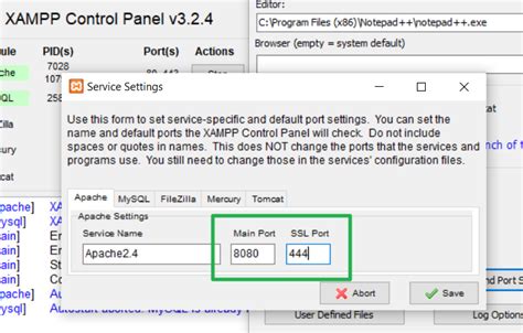 Xampp Change Port For Requests With Apache Brian Prom Blog