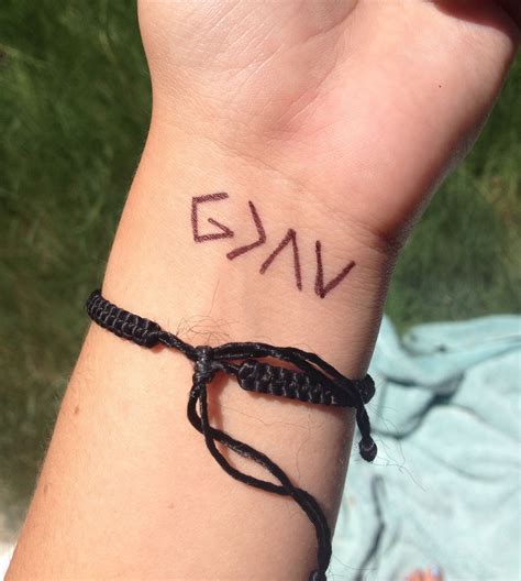 God Is Greater Than The Highs And Lows Simple Tattoo On Wrist With Deep Meaning Meaningful
