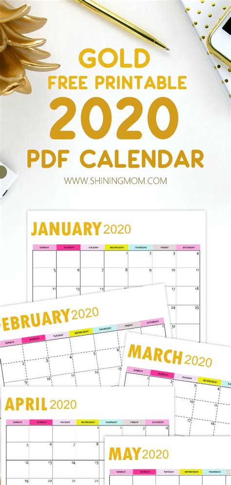Free 2020 Calendar Printables Organization Obsessed Vrogue