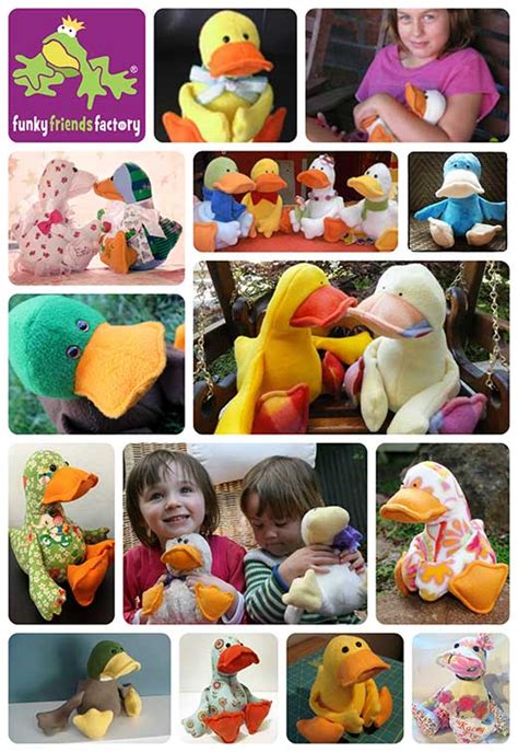See How To Sew My Duck Toy Pattern Funky Friends Factory