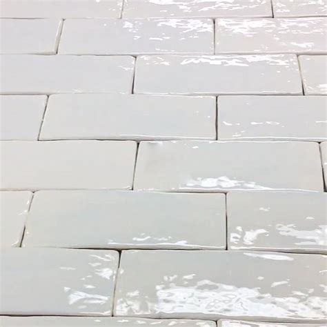 3 X 8 Subway Tile Snow White Black Rock Studio Toronto Handmade Tiles