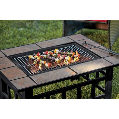 Table Firepit With Grill Montgomery Ward