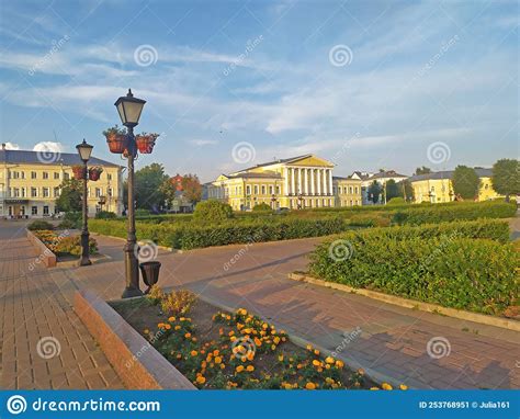 Central Square In Kostroma Called Skovoroda Russia Editorial Photo