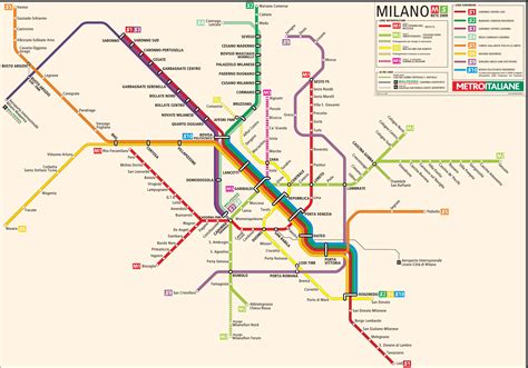 Milan Metro Metro Maps Lines Routes Schedules