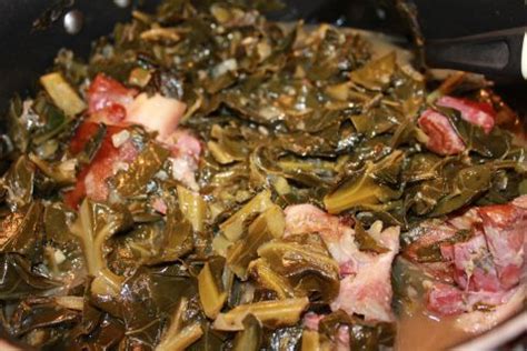 I thought i would try to give him a little touch of his father who was not. Southern Collard Greens & Ham Hocks | I Heart Recipes ...