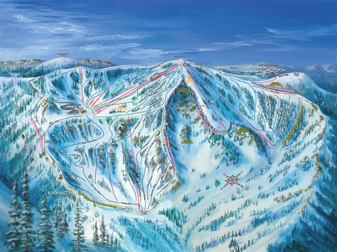 Bear Valley Ski Trail Map By Kevin Mastin