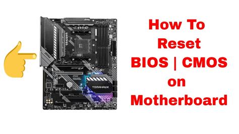 How To Reset Bios Clear Cmos On Msi B550 Tomahawk Guide Youtube