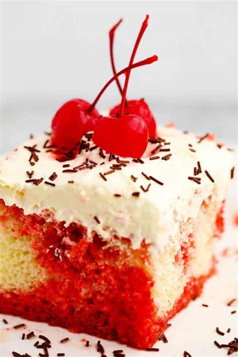 Cherry Jello Coke Poke Cake The Recipe Critic