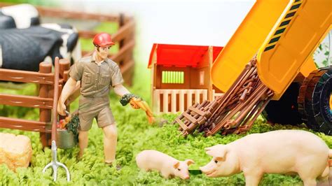 Setup Toy Farm With Farm Animals Youtube