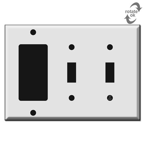 2 Toggle 1 Decora Switch Plate Gray Kyle Switch Plates
