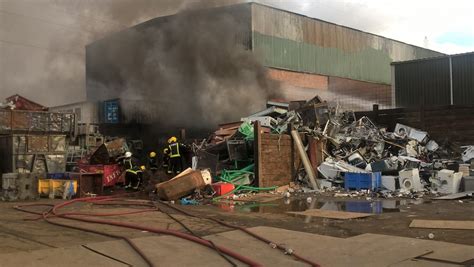 More Than 50 Firefighters Tackle East London Blaze At Scrapyard In