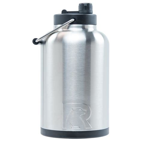 Rtic One Gallon Jug Stainless Matte Stainless Steel And Vacuum