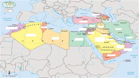 Southwest Asianorth Africa Map Diagram Quizlet