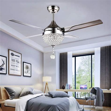 Ceiling Fans With Chandeliers Chrome Ceiling Fans Lighting The Home