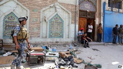 Iraq Violence Bombing Hits Baghdad Shia Mosque Bbc News