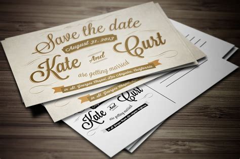 Free Printable Wedding Postcard Invitations
