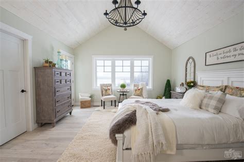 Rustic Traditional Lake House Master Bedroom Reveal One Room