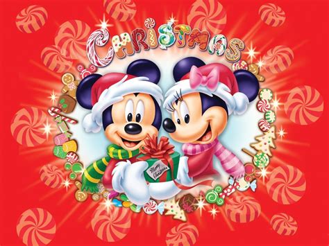 Mickey And Minnie Christmas Wallpaper Christmas Cartoons