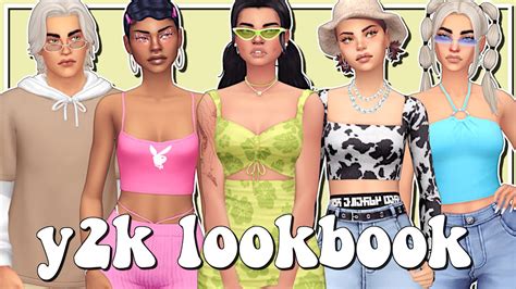 The Sims 4 Y2k Lookbook 🦋 Cc Links Youtube