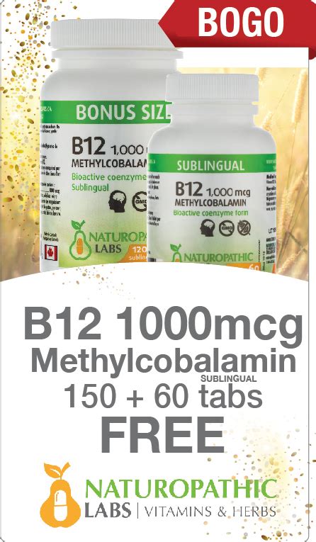 Vitamin B 12 Methylcobalamin Sublingual Natural Factors 1000mcg