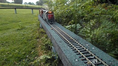 G Scale Garden Railway With Aristocraft Sd45 Youtube