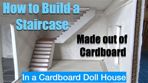 Cardboard Staircase For Dollhouse Youtube