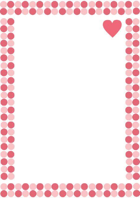 Hearts Writing Paper Page Borders Design Heart Wallpaper