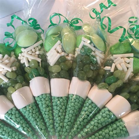 Green Sweet Cones For Birthday Party Sweet Cones Sweet Cones Ideas