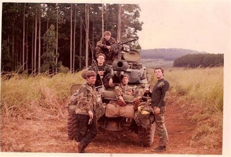 Operators From The Rhodesian Armoured Regiment With A Eland Armoured