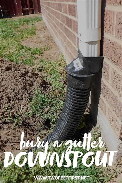 How To Bury A Gutter Downspout Backyard Drainage Gutter Downspout Downspout