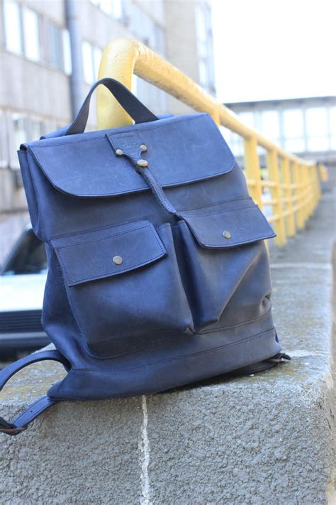 Handmade Casual Leather Backpack Mens Backpack By Menevolution