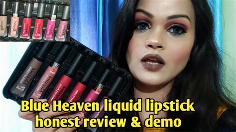 Blue Heaven Elegance Matte Lip Color💄only ₹100review Demo Honest