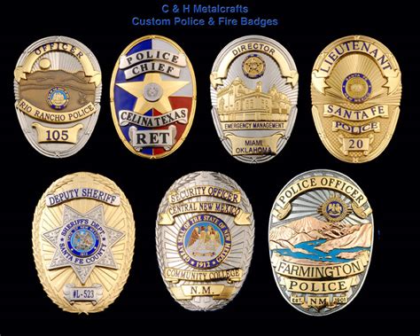 Custom Police Badges for Sale New Mexico | Maker | Manufacturer