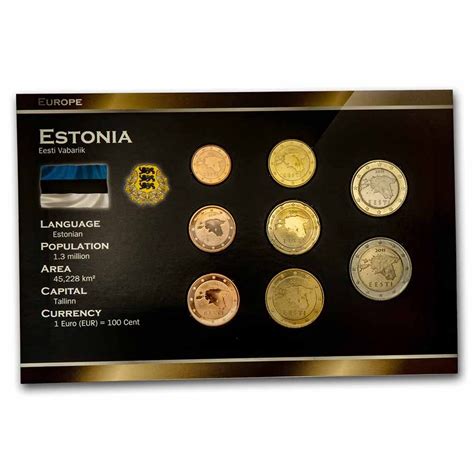 Buy 2011 Estonia 1 Cent 2 Euro 8 Coin Euro Set Bu Apmex
