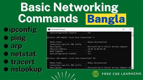 Basic Networking Commands Bangla Networking Commands Bangla Using
