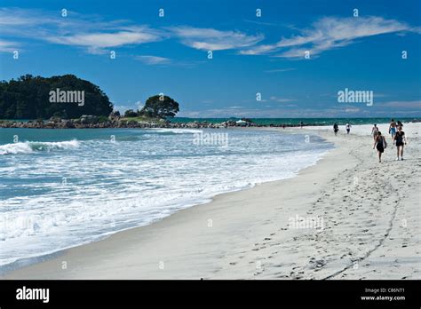 The Lovely Golden Sands Of Mount Maunganui And Omanu Beaches Bay Of