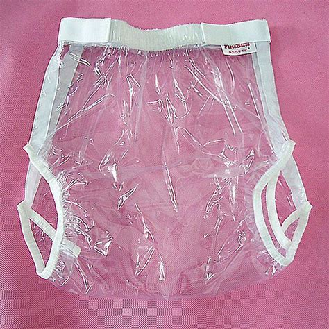 Transparent Adult Diapers Non Disposable Incontinence Plastic Pants