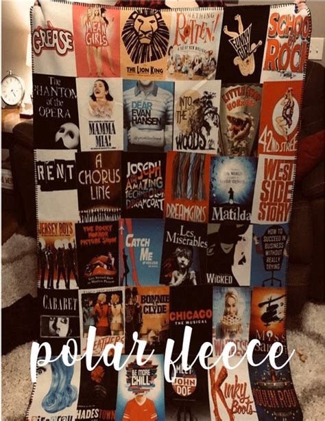 Custom Broadway Musical Theater Fan Blanket Customize With Etsy