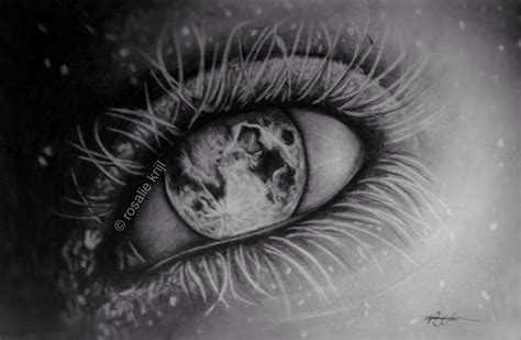 Moon Eye Drawing By Rosalie Krijl